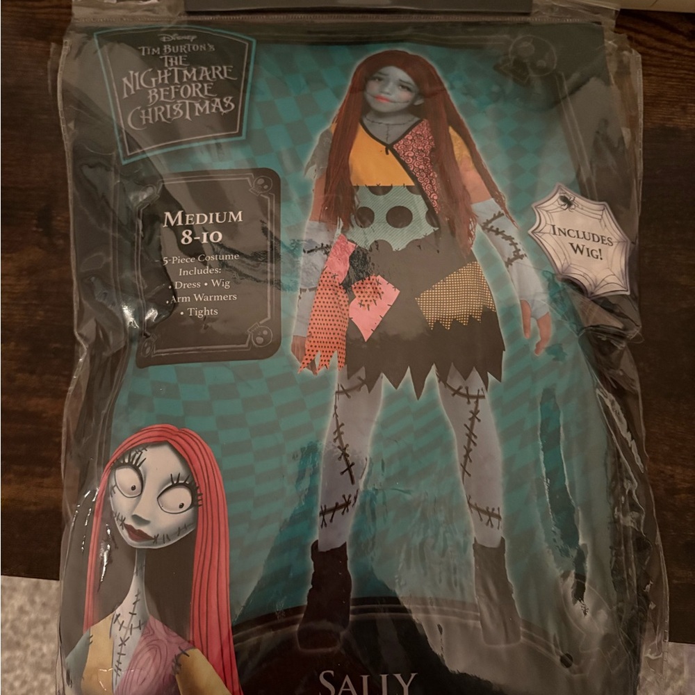Disney The Nightmare Before Christmas Sally Halloween Costume Size Medium 8-10